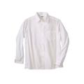 Men's Big & Tall The No-Tuck Casual Shirt by KingSize in White (Size 8XL)