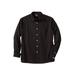 Men's Big & Tall The No-Tuck Casual Shirt by KingSize in Black (Size 7XL)