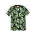 Men's Big & Tall Heavyweight Longer-Length Pocket Crewneck T-Shirt by Boulder Creek in Camo Leaf (Size 7XL)