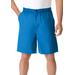 Men's Big & Tall Knockarounds® 8" Full Elastic Plain Front Shorts by KingSize in Cobalt Blue (Size 5XL)
