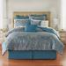 Henry 8-PC. Jacquard Comforter Set by BrylaneHome in Teal (Size QUEEN)