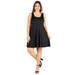 Fit and Flare Knee Length Plus Size Tank Dress