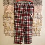 Disney Pants | Disney Store Mens L Plaid Pajama Pants Drawstring | Color: Red | Size: L