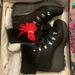 J. Crew Shoes | J.Crew Black Nordic Boots | Color: Black/Red | Size: 8