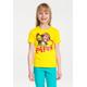 T-Shirt LOGOSHIRT "Pippi Langstrumpf & Herr Nilsson" Gr. 104, gelb (gelb, rot) Mädchen Shirts T-Shirts