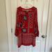 Anthropologie Dresses | Anthropologie Dress Vanessa Virginia Red Bell Sleeve Bohemian Size 6 | Color: Blue/Red | Size: 6