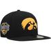 Men's New Era Black Iowa Hawkeyes Patch 59FIFTY Fitted Hat