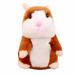 Cute Educational Toy Walking Pets Plush Toy Funny Sound Record Repeat Voice Changing Hamster Plush Toy Hamster Animal Doll KHAKI