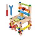 Alextreme Build Your Chair Montessori Toys Luban Chair Disassembly Toy Set Puzzle Blocks For Kids Primary Colors(Primary Colors)