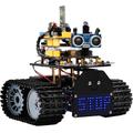 KEYESTUDIO Smart Robot Car Kit V2.0 for Arduino IDE, Electronics Starter Kit, with Line Tracking Module, Ultrasonic Sensor, IR Module, Educational Robotic Kit for Teen Adult, Science Coding Gift