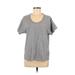 Topshop Short Sleeve T-Shirt: Gray Tops - Women's Size 6