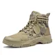 CamSolomon-Bottes de désert coordonnantes pour hommes chaussures militaires bottes de rinçage