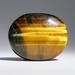 Astro Gallery of Gems Genuine Polished Tiger's Eye Palm Stone Stone in Brown/Gray/Yellow | 1.5 H x 1.75 W x 0.75 D in | Wayfair TE-PS2