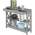 Red Barrel Studio® 40" Console Table Wood in Gray | 31.75 H x 40 W x 12 D in | Wayfair 52DBF9D17CA040DFBF5DAF51AF867A42