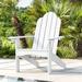 Breakwater Bay Roundup Plastic Adirondack Chair in White | 36.2 H x 35 W x 35 D in | Wayfair 2FAA4BE217E841328CFC094B59635DF2