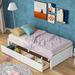 Graecyn Twin 2 Drawer Platforms Standard Bed by Harriet Bee in White | 15.7 H x 41.8 W x 79.6 D in | Wayfair E70E225952B34A298ED95D42F8E2BCB0