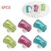 Chok 6Pcs Toothbrush Head Covers with Suction Cup Anti Dust Toothbrush Cover Great Protective Case for Home Travel Outdoor & Camping