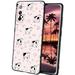 Compatible with Samsung Galaxy S20 FE Phone Case Cow-Print-Abstract-Art-Black-White-Pink-Cute48 Case Men Women Flexible Silicone Shockproof Case for Samsung Galaxy S20 FE