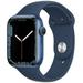 Pre-Owned Apple Watch Series 7 41mm GPS - Blue Aluminum Case - Blue Sport Band (2021) Refurbished - Fair