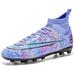 CERYTHRINA Menâ€™s Soccer Cleats Football Boots Professional Training Turf Outdoor Indoor Sports Athletic Big Boyâ€™s Sneaker Purple 42