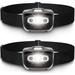 LED Headlamp Flashlight S500 [2 Pack] - Running Camping and Outdoor Headlight Headlamps - Head Lamp with Red Safety Light for Adults and Kids