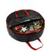 Christmas Wreath Storage Bag for 24 Artificial Wreaths Tear-resistant Fabric Zippered Storage Bags Waterproof