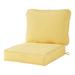 Greendale Home Fashions 2-Piece Solid Sunbeam Outdoor Deep Seat Cushion Set