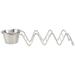 1Pc Household Pancake Holder Stainless Taco Rack Display Stand with Cup (Silver)