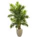 5 Areca Palm Artificial Tree in Sand Colored Planter (Real Touch)