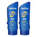 Coppertone SPORT Sunscreen SPF 50 Lotion Water Resistant Sunscreen Broad Spectrum SPF 50 Sunscreen Bulk Sunscreen Pack 7 Fl Oz Bottle Pack of 2