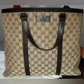 Gucci Bags | Authentic Gucci Gg Guccissima Pattern Canvas Tote. | Color: Brown/Tan | Size: Os