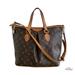 Louis Vuitton Bags | Authentic Louis Vuitton Brown Monogram Canvas Leather Palermo Pm Bag W/ Strap | Color: Brown | Size: Dimensions: 11.5"L X 6"W X 11"H