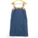 Anthropologie Dresses | Mo:Vint By Anthropologie Sleeveless Dress Women's Casual Blue Pullover Small Nwt | Color: Blue/Gold | Size: S