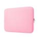 LLAYOO 15 Inch Laptop Sleeve 15 Protective Soft Case Padded Zipper Cover Carrying Computer Bag Compatible with New 15.4 MacBook Pro Touch Bar Specially for 15.4 Model A1938 A1707 A1990(Pink)