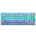 Ykohkofe LED Mechanical Gaming Illuminated Keyboard K550 Backlit Keyboard Colorful USB Keyboard Two Piece Keyboard Anime Gaming Keyboard