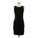 Gap Casual Dress - Sheath Crew Neck Sleeveless: Black Print Dresses - Women's Size Small