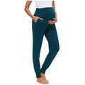 Womens Maternity Pant Solid Color Casual Pants Stretchy Comfortable Pant Solid Casual Pants Stretchy Pants