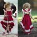 Cocktail Dress for Toddler Kid Girl s Fly Sleeve Lace Hollow Out Irregularity Long Dress Vintage Party Ball Gown Court Dress