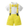 ZHAGHMIN Baby Boy Clothes Summer Toddler Boys Short Sleeve Solid T Shirt Tops Shorts Child Kids Gentleman Outfits Baby Boy Clothe Set 5T Sweatsuit Boy Home For Boys 2T Boys Clothes Summer Toddler Bo