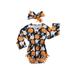 Sunisery 0-2T Halloween Baby Outfits Newborn Girl Romper Ghost Pumpkin Printed Tassel Bodysuit Jumpsuit Cute Headband 2Pcs Clothes