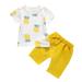 ZHAGHMIN Girls Shorts Short Sleeve Suit Tops Short Baby Solid Toddler Kids Casual Pineapple T-Shirt Boys Outfit Set Girls Outfits&Set Babies For Babies 3-6 Month Jacket Girl 2T Girls Outfits 5 Girl