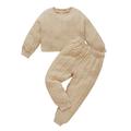 ZHAGHMIN 3-6 Month Boy Clothes Kids Baby Boys Girls Patchwork Long Sleeve Sweatshirt Tops Solid Pants Trousers Outfit Set Baby Boy Clothes With Airplanes Boys Summer Clothes 7 Boy Clothes 3 Baby Boy