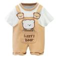 ZHAGHMIN Spring Outfits Pants Boys Printed Set Tops+Overalls Girls Suspender Baby Outfits Animal Summer Girls Outfits&Set Little Girl Fashion Outfits Little Girl Outfits Size 7/8 Baby Girl Summer Ou