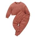 ZHAGHMIN Baby Clothes Boy 6-9 Months Kids Baby Boys Girls Patchwork Long Sleeve Sweatshirt Tops Solid Pants Trousers Outfit Set Baby Boy Clothes With Airplanes Boys Summer Clothes 7 Boy Clothes 3 Ba