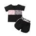 ZHAGHMIN Girls Shorts Size 10 Baby Boy Ruffle O Neck Leopard Print Tops Leopard Shorts 2Pcs Clothes Outfits Kid Outfits For Girls Womens Checke Outfit Grandma Baby Girl Clothes Cute For Teen Girls L