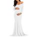 Sleeve Solid Dress Long Props Pregnants Maternity Women Photography Maternity dress