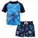 Hudson Baby Toddler Boy Swim Rashguard Set Boy Dolphin 5 Toddler