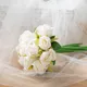 Bouquet de Fleurs Artificielles Blanches pour Patients Accessoires de Demoiselle d'Honneur