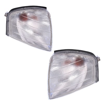 Bestprice 2x Blinkleuchte vorne weiß mit Lampenträger [Hersteller-Nr. 10427597] für Mercedes-Benz
