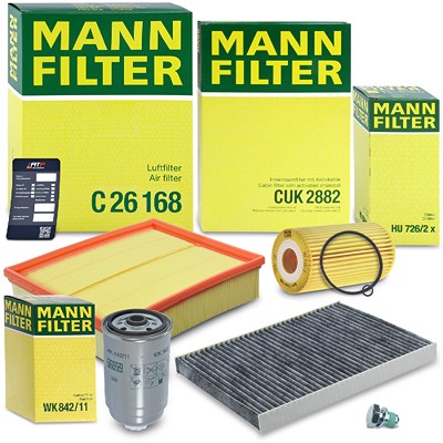 Mann-filter Inspektionspaket Filtersatz SET B [Hersteller-Nr. 10492623] für Skoda, VW Image
